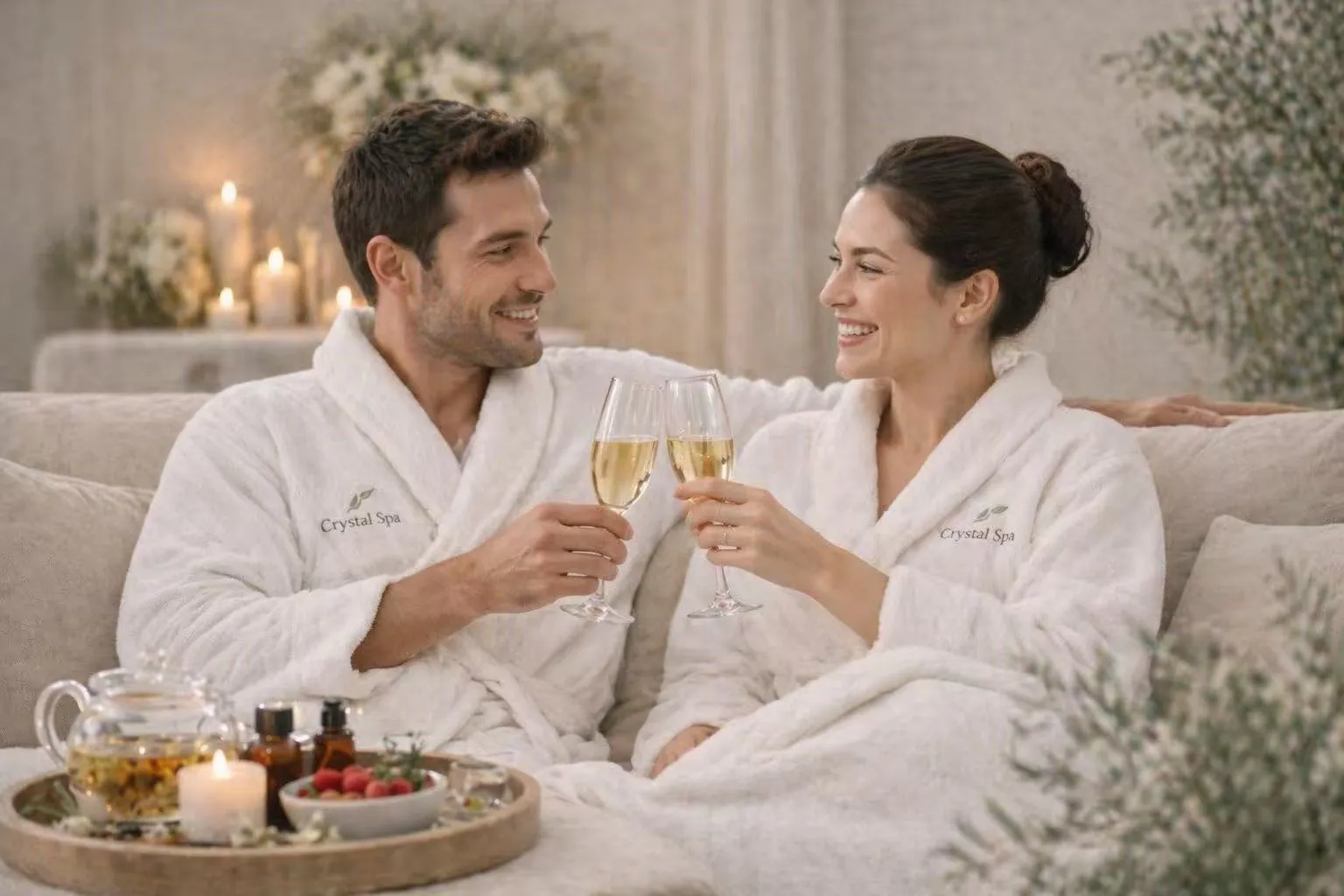 Anniversary spa gift card from Crystal Spa Herndon VA