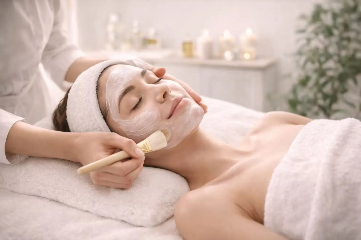 Customized facial included with a Herndon head spa package